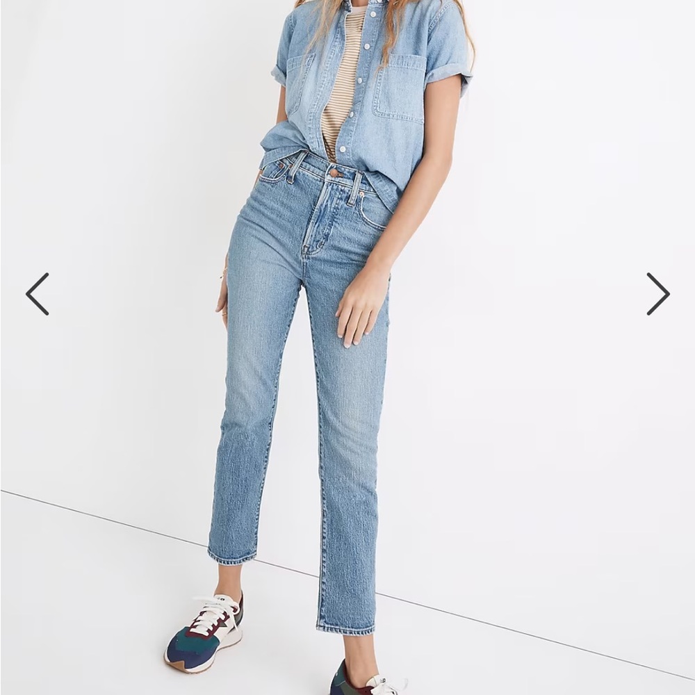 Madewell perfect vintage jeans in banner wash!